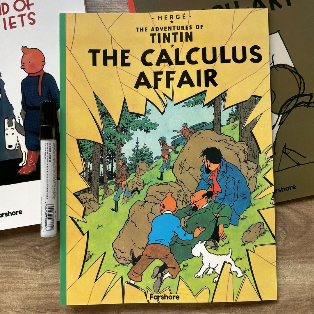 The Adventures of Tintin, 23 brand new softcover books, box set (BOX with slight DENTS, books no damage.)
