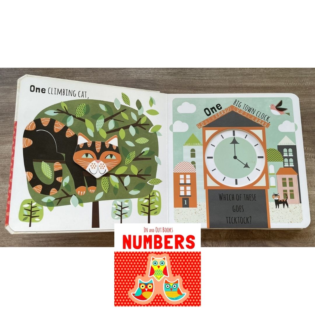 IN and OUT Board Books (SINGLES) Colors / Numbers / Opposites / Shapes (brand new, with SLIGHT DENTS on book cover)