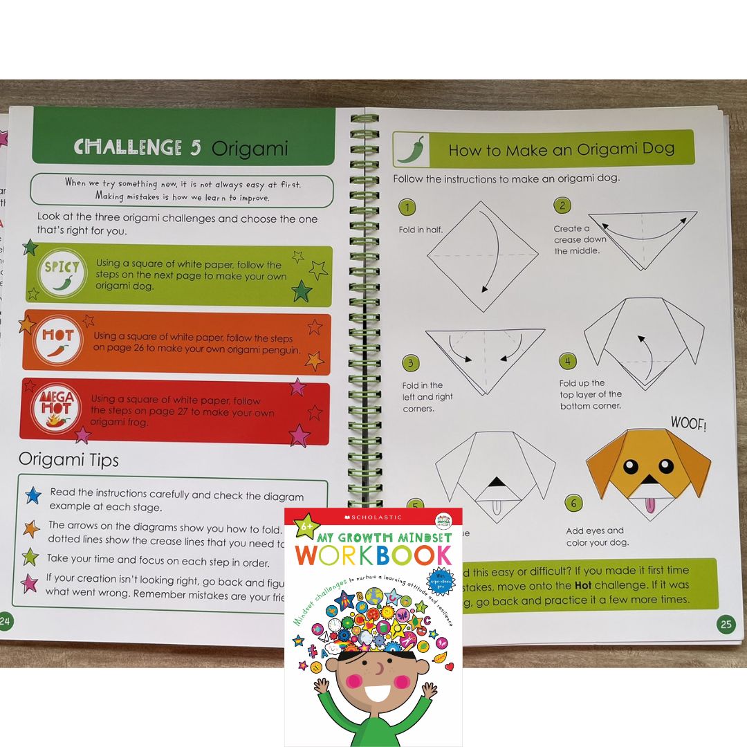 My Mindfulness / My Growth Mindset Workbook: Scholastic Early Learners (SINGLES) brand new Softcover, with SLIGHT DENTS on book cover
