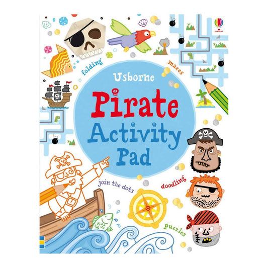 Usborne PIRATE Activity Pad (Tear-off pages, brand new Softcover, 6.1 by 7.7 inches)
