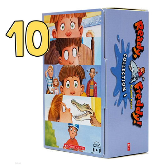 READY, FREDDY Scholastic Chapter Books (10 books) box set, brand new softcover - BOX with SLIGHT DENTS