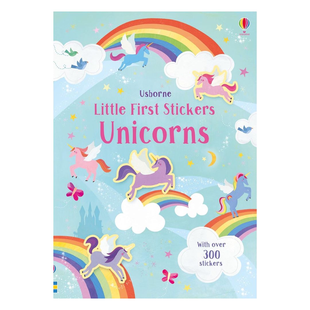 Usborne LITTLE First Stickers (SINGLES) (9.5 by 6.9 inches) Flowers / Football / Love and Kindness / Mermaids
