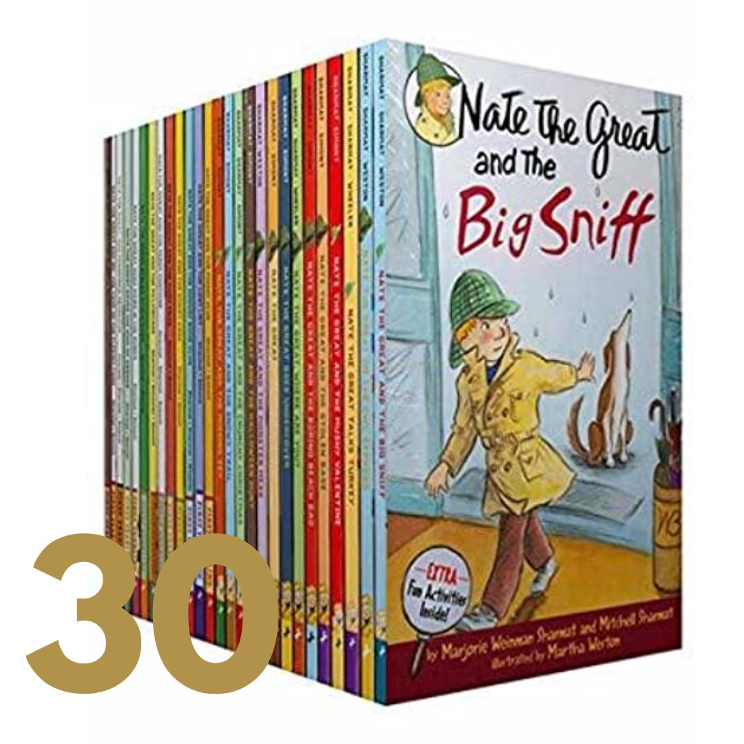 Nate the Great 30 books (softcover) BOX set - BOX with TEAR and DENTS