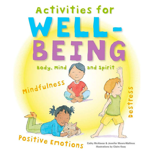 Activities for Wellbeing / Well-being: Body, Mind and Spirit (softcover) with slight folds on book cover