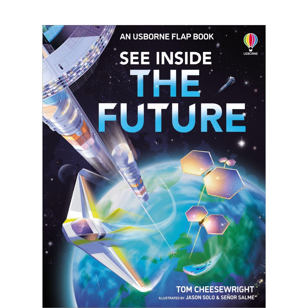 Usborne SEE INSIDE The Future (brand new board book, with SLIGHT DENTS on book cover)