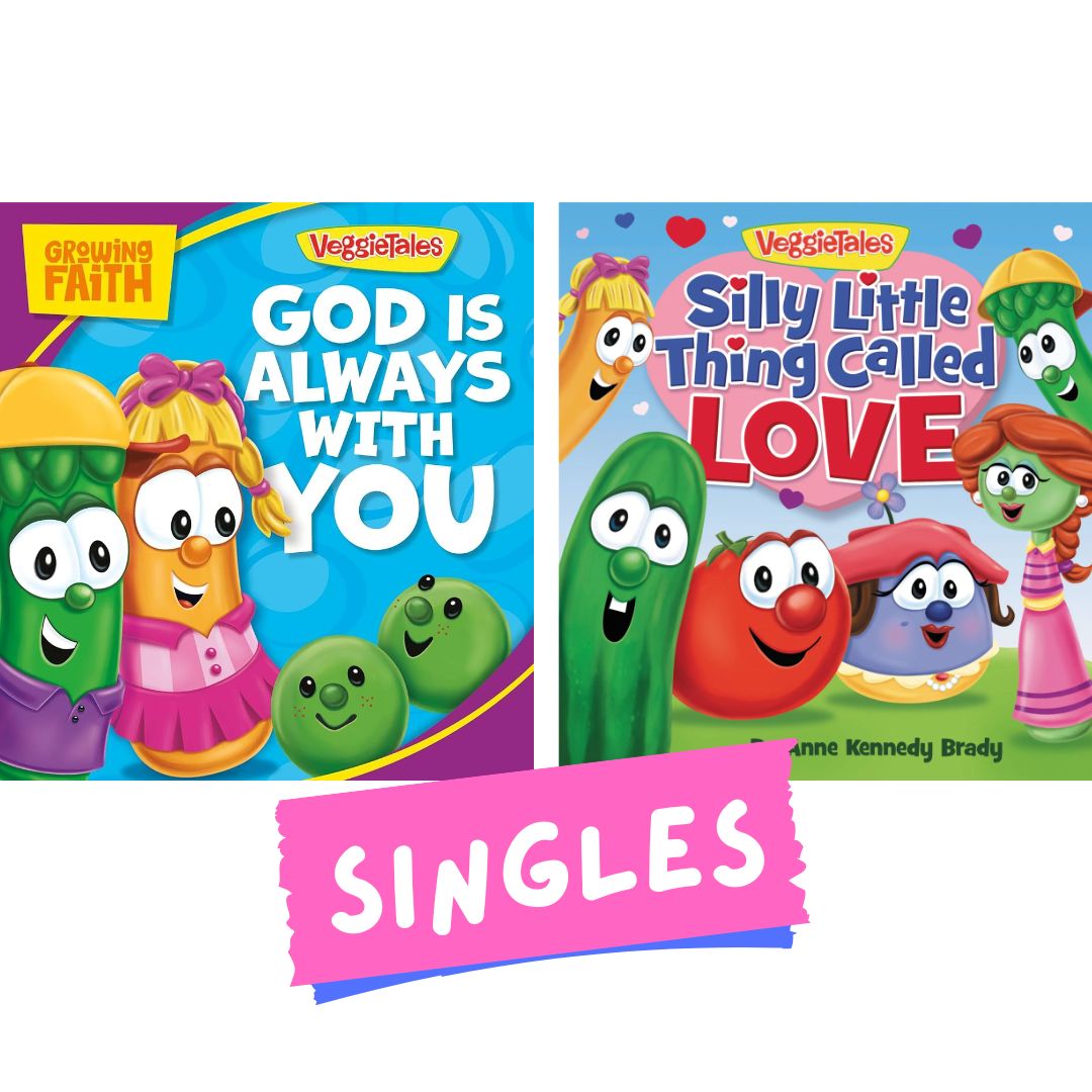 VeggieTales - Growing Faith: God Is Always with You / Silly Little Thing Called Love (SINGLES, brand new Board Book)