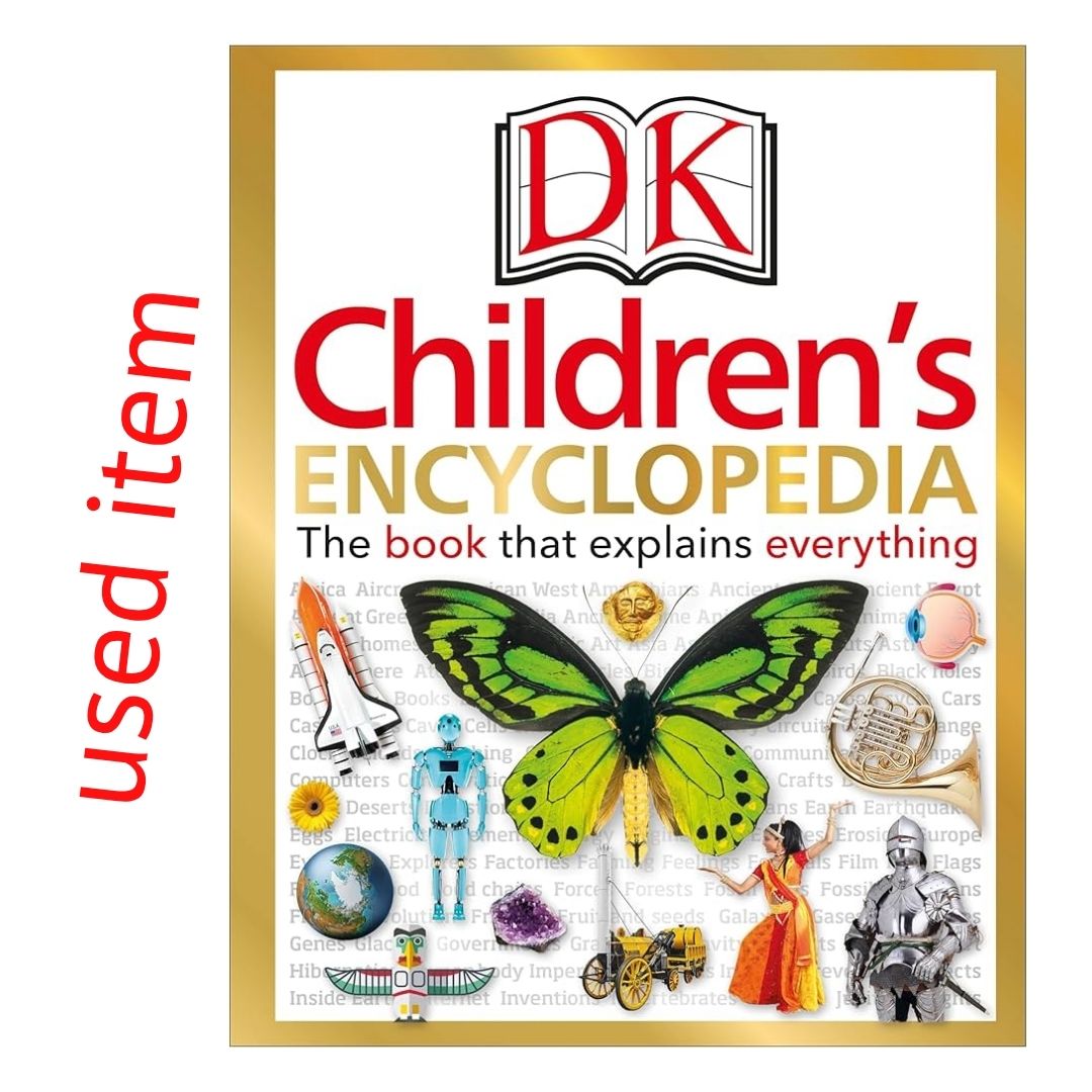 DK Children's Encyclopedia: The Book That Explains Everything! (USED book, hardcover, with slight tears and dents on book cover)