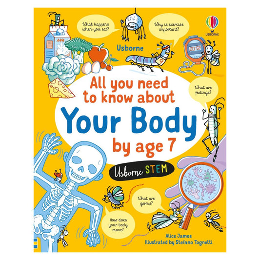Usborne All You Need to Know about YOUR BODY by Age 7 (brand new hardcover, with SLIGHT DENTS on book cover)