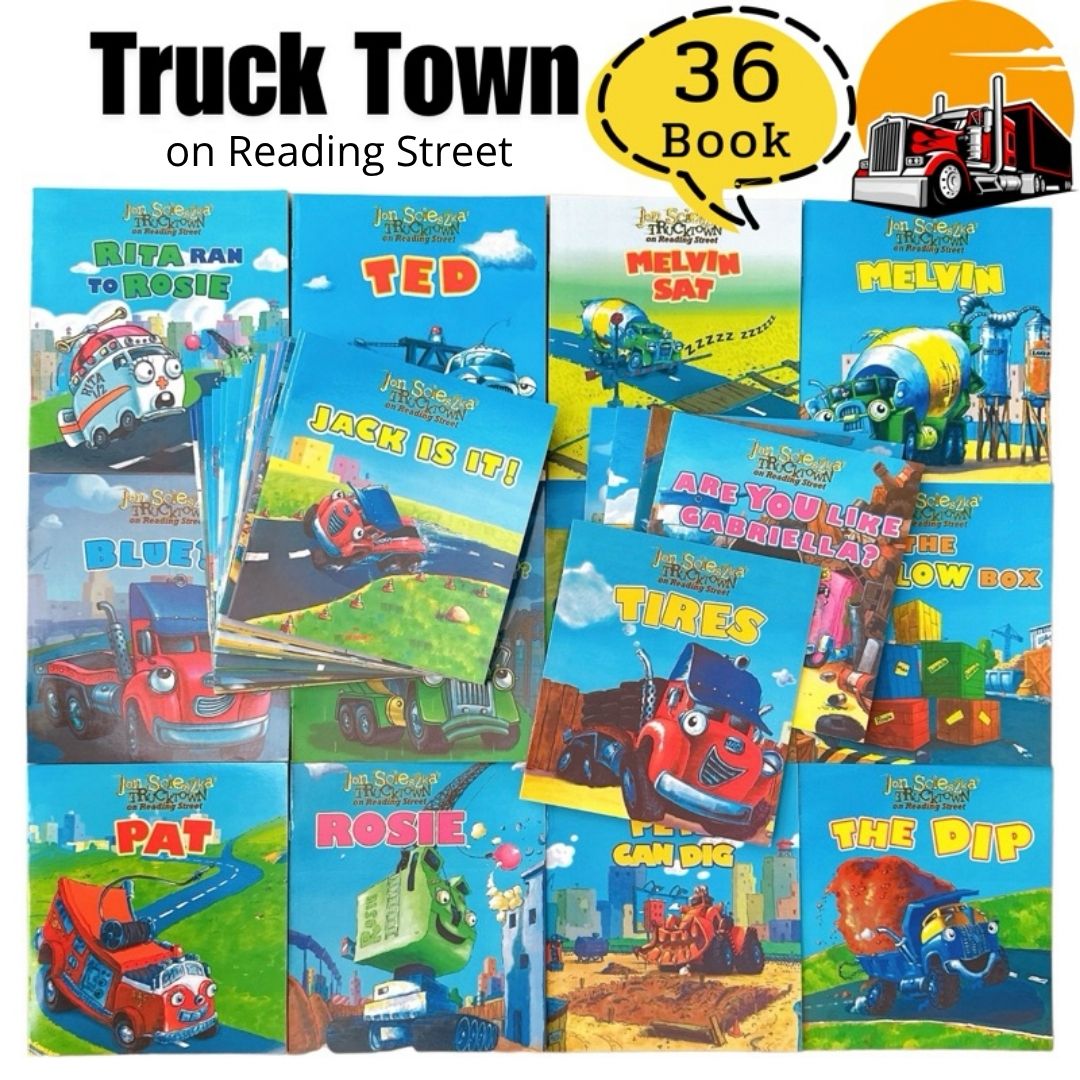 Jon Scieszka's Trucktown on Reading Street (36 books) brand new softcover, no box