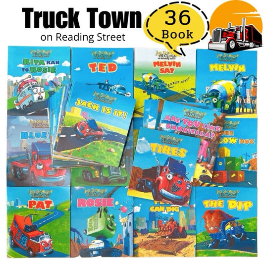 Jon Scieszka's Trucktown on Reading Street (36 books) brand new softcover, no box