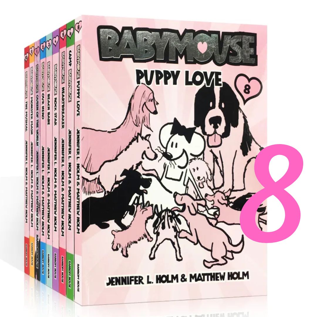 Babymouse, Graphic Novel (8 books, softcover, no box)