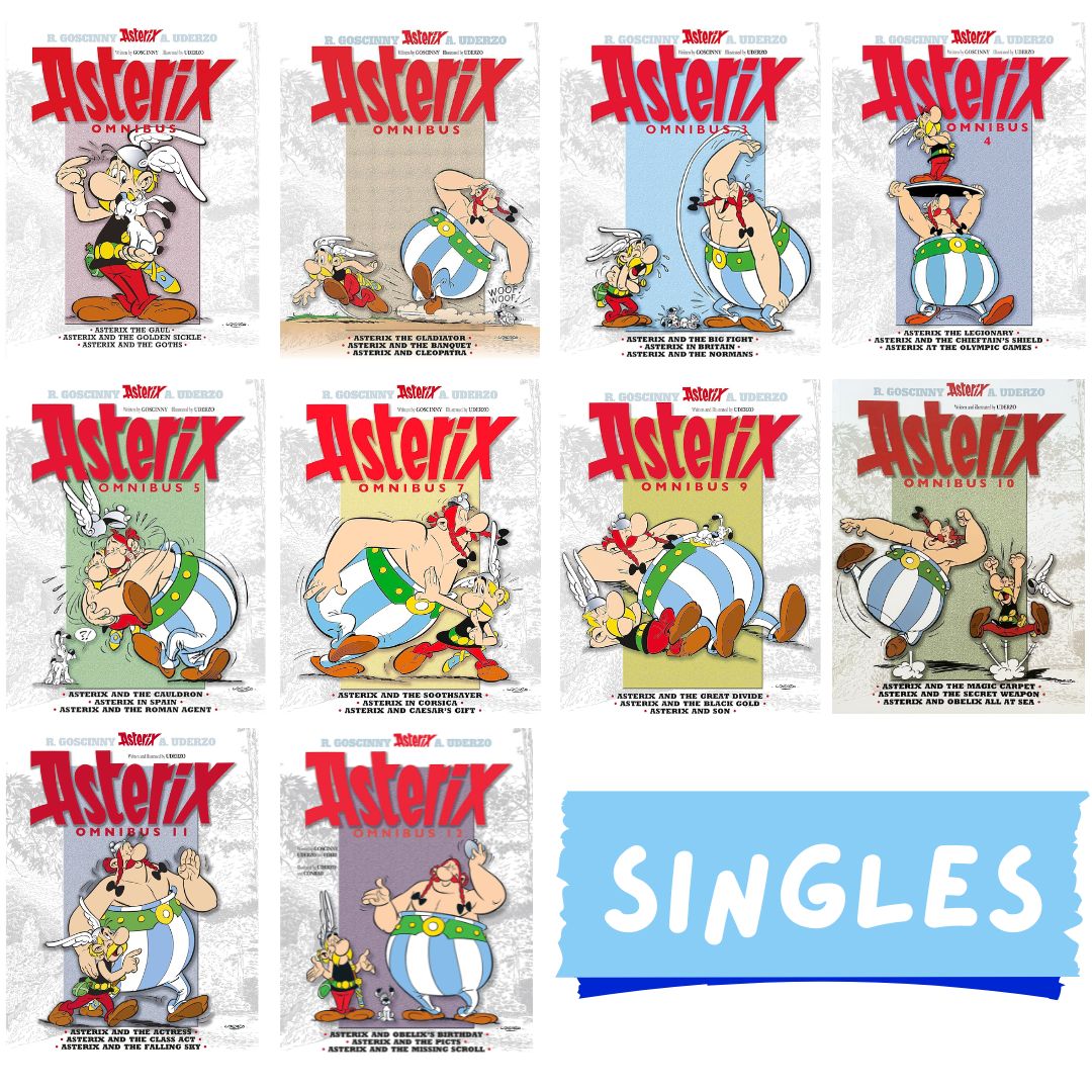 Asterix Omnibus (SINGLES) (3 stories, graphic comics, softcover)