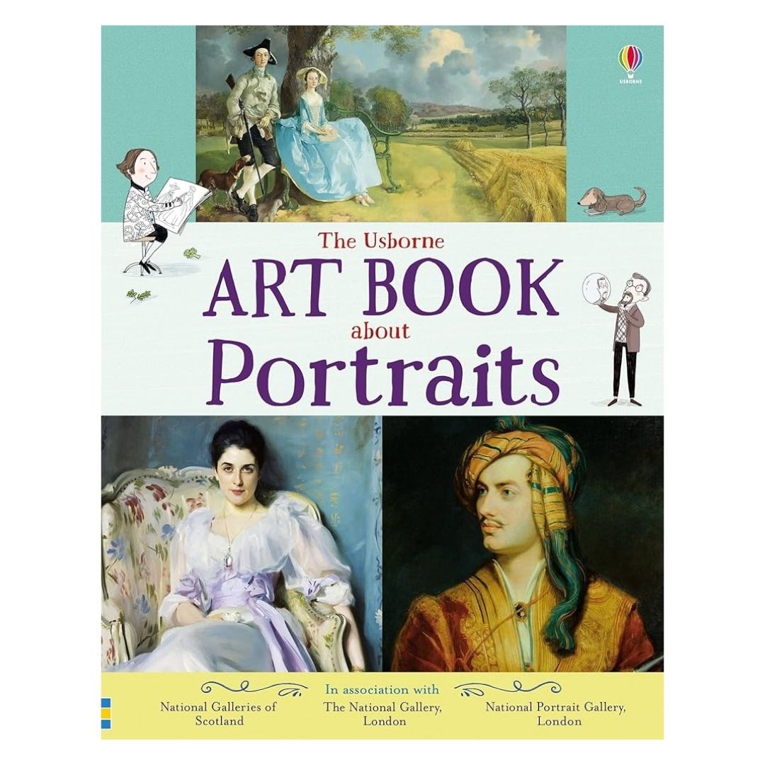 The Usborne Art Book about Portraits (brand new softcover, with SLIGHT FOLDS on book cover)