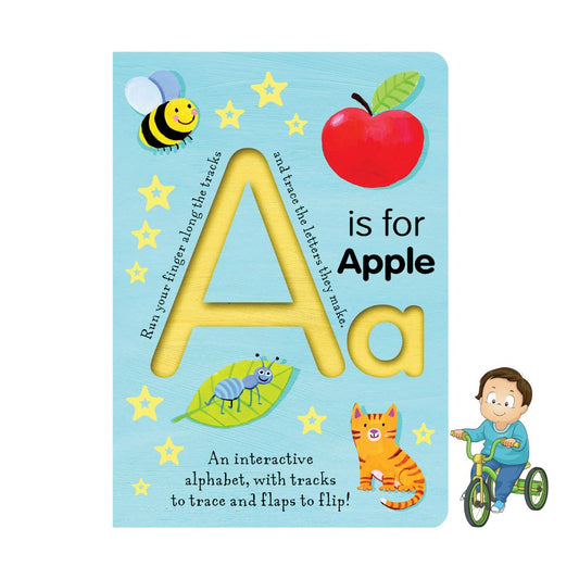 A is for Apple (Smart Kids Trace-And-Flip) Board book – Lift the flap (slight dents on book cover)