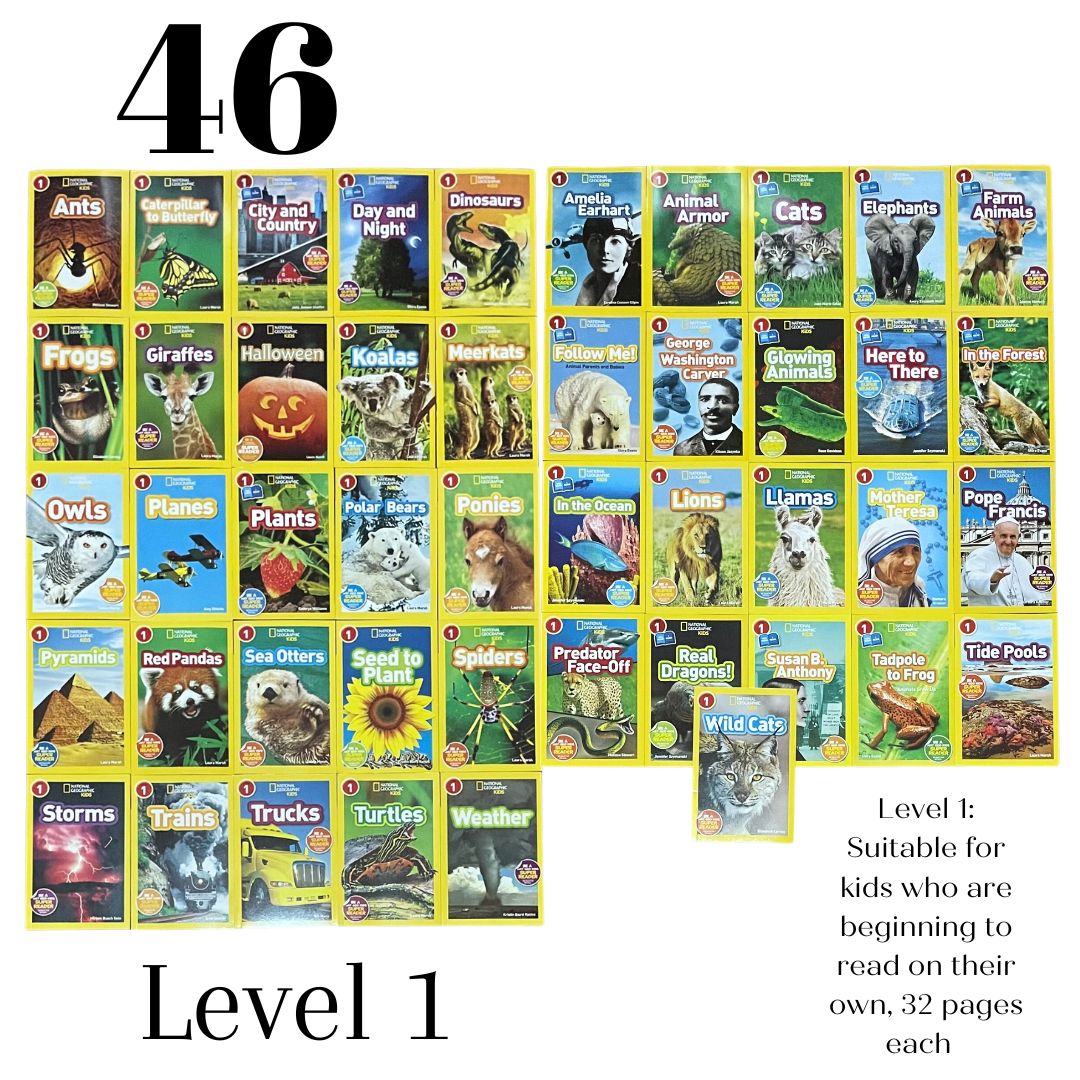 Level 1: NATGEO National Geographic Books for Kids (46 books)