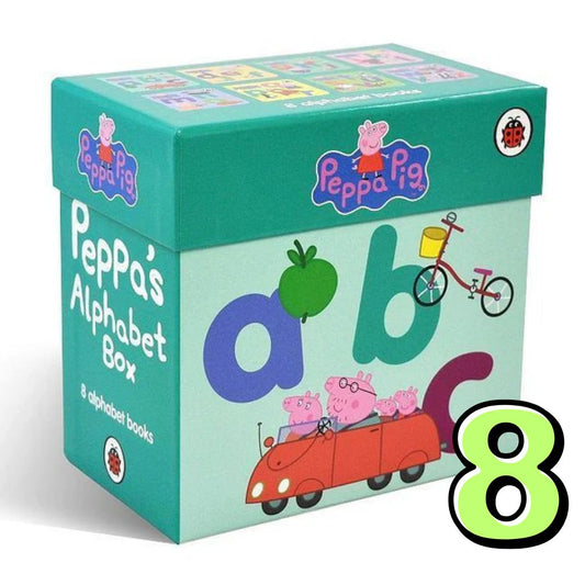 PEPPA PIG: PEPPA'S ALPHABET BOX (8 books) brand new board books