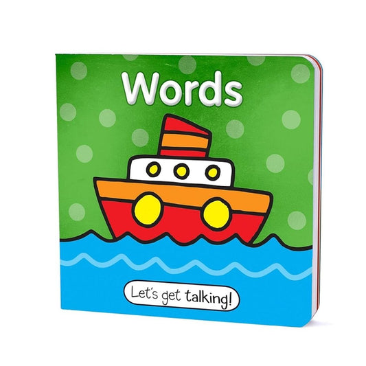 Words (Let's Get Talking) brand new Board book, with SLIGHT DENTS on book cover