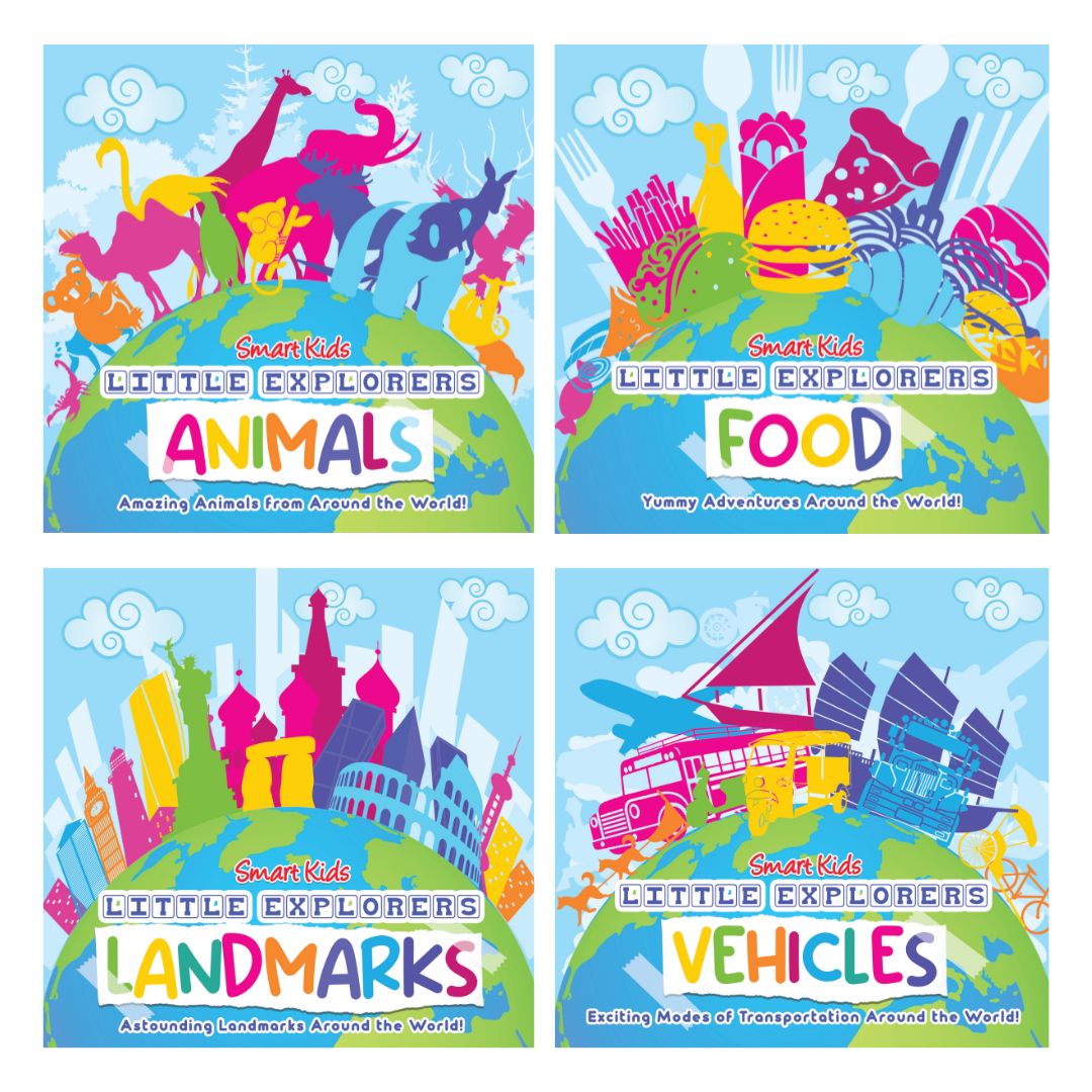 Smart Kids Little Explorers ANIMALS / FOOD / LANDMARKS / VEHICLES (Board Book / SINGLES)