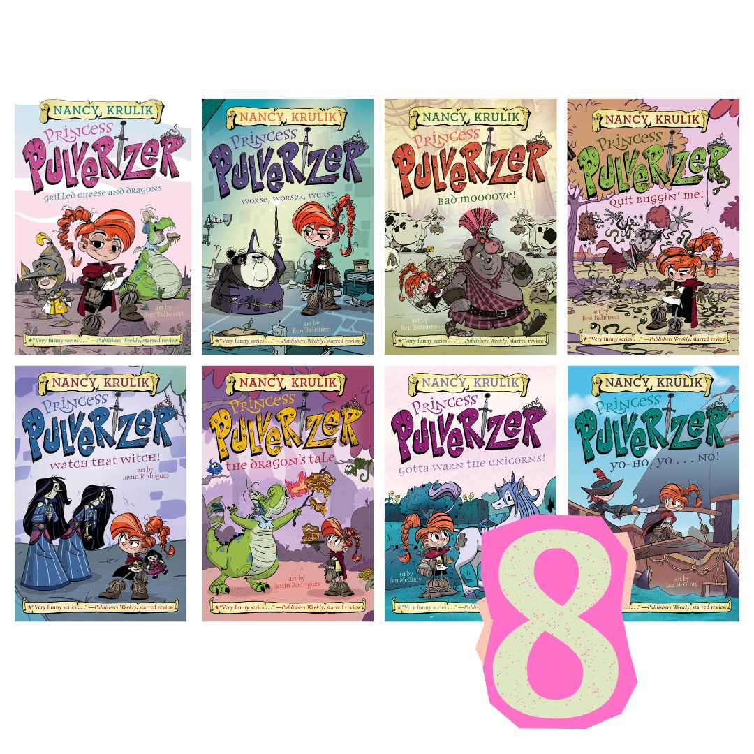 Princess Pulverizer (8 books) brand new softcover, no box