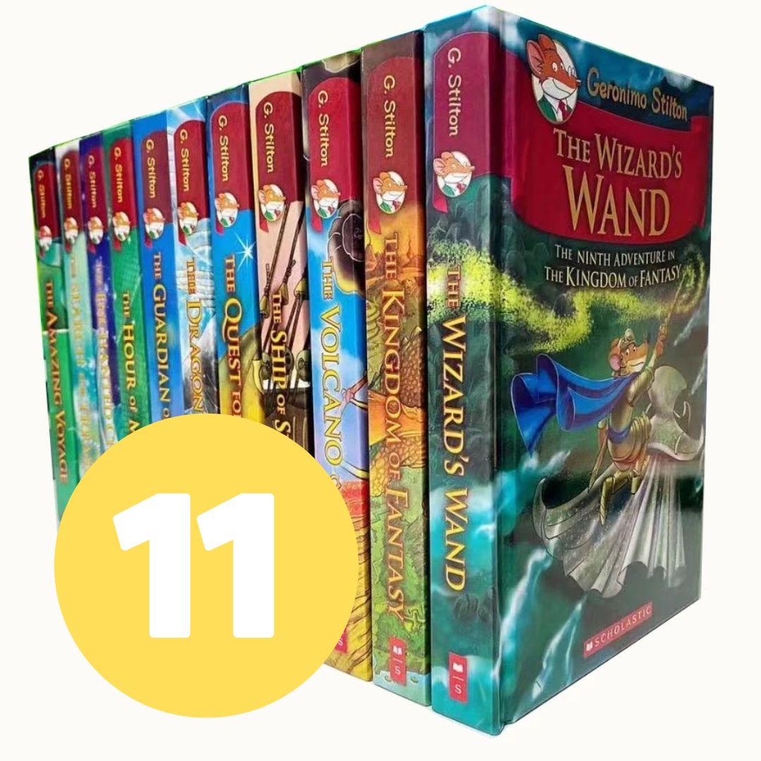 Geronimo Stilton Kingdom of Fantasy Series (11 books) hardcover