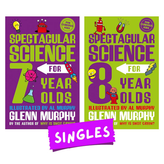 Spectacular Science for (7 or 8) Year Olds (SINGLES, brand new Softcover, with SLIGHT FOLDS on book cover)