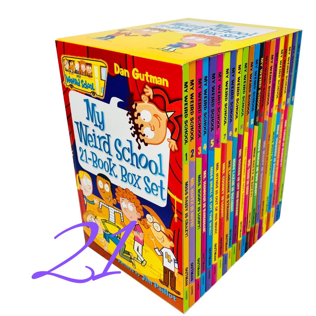 My Weird School (21 books) brand new softcover, BOX with SLIGHT DENTS, books no damage