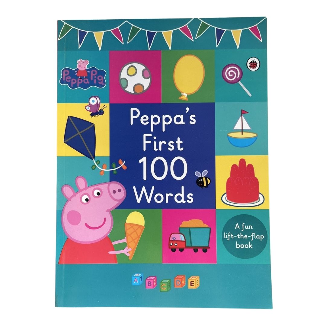 Peppa Pig: Peppa's First 100 Words (brand new softcover, with SLIGHT DENTS on book cover)