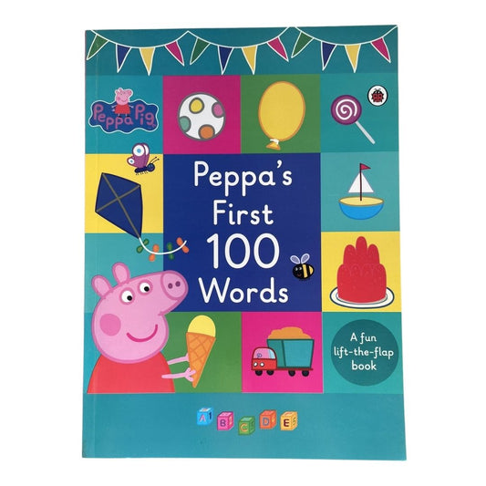 Peppa Pig: Peppa's First 100 Words (brand new softcover, with SLIGHT DENTS on book cover)