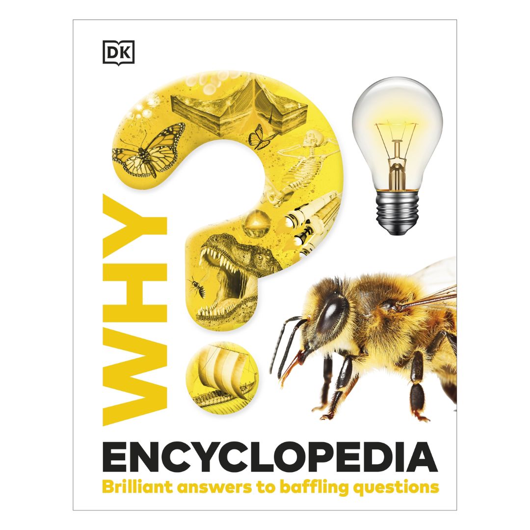 DK WHY? Encyclopedia: Brilliant Answers to Baffling Questions (brand new Hardcover, with SLIGHT DENTS on book cover)