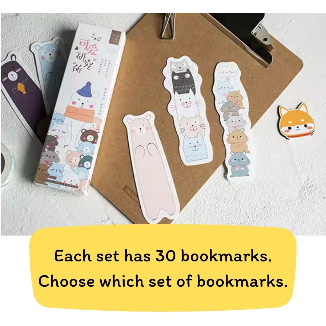 Bookmarks Set (30 pcs bookmarks in a set) (Pls. choose design)