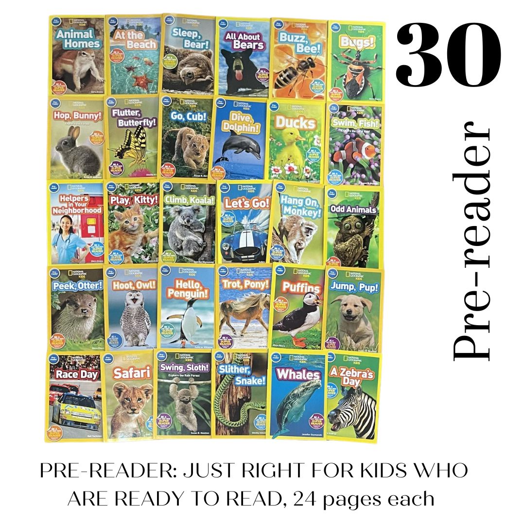 PRE-READER: NATGEO National Geographic Books for Kids (30 books)