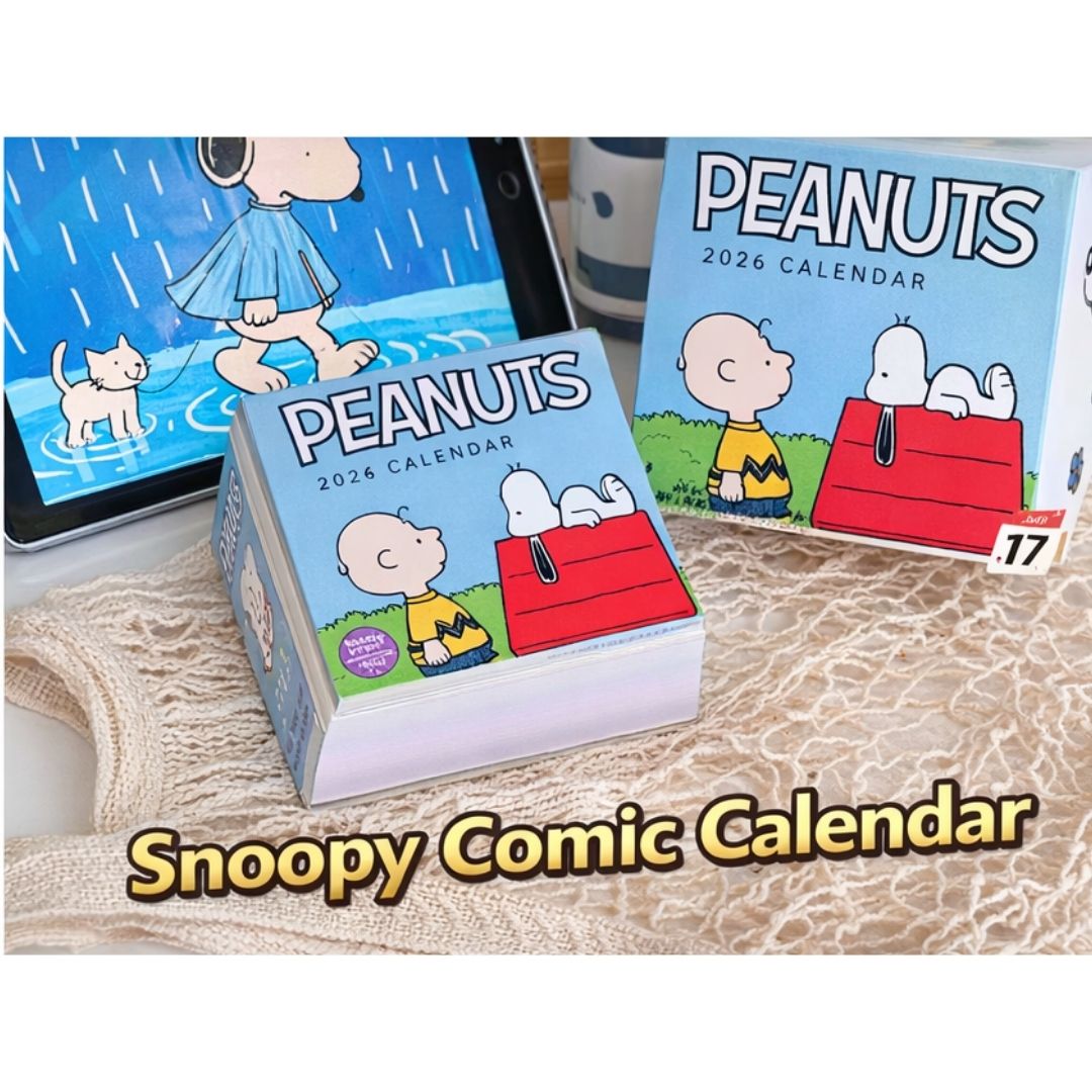 2026 Snoopy Daily Desk Calendar | One Page Per Day | 365 Pages | Tear-Off Comic Calendar | Desktop Display (brand new)