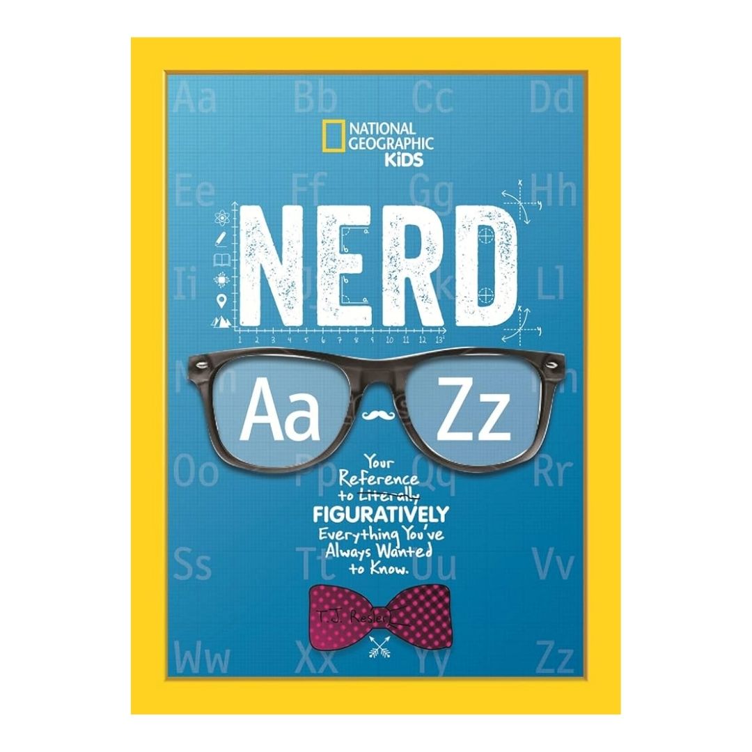 NATGEO National Geographic Kids NERD A to Z (USED book, hardcover, with slight dents on book cover)