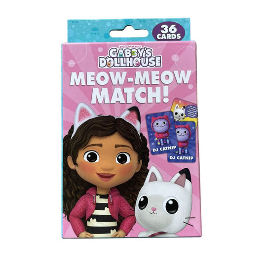 Gabby's Dollhouse Meow-Meow Match Matching Game Learning Flash Cards / Flashcards (36 cards) Box Set - brand new