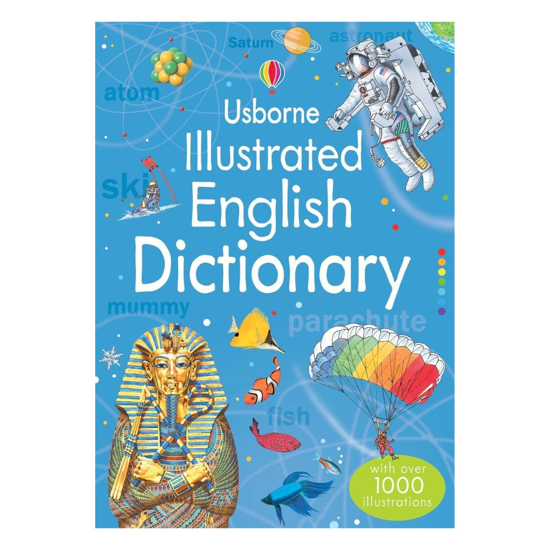 Usborne Illustrated English Dictionary (brand new Softcover, with SLIGHT FOLDS on book cover)