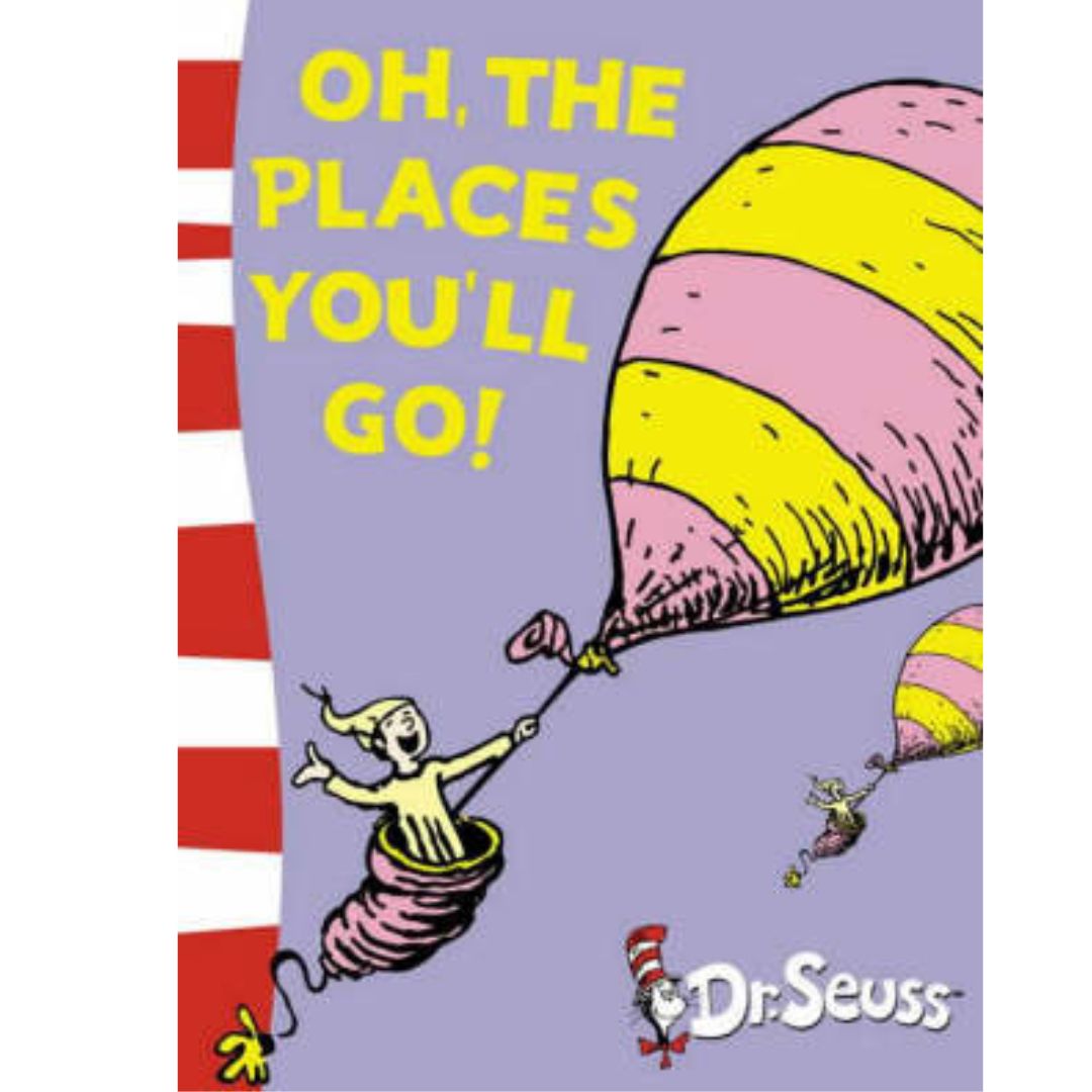 Dr Seuss paperbacks (PLS CHOOSE A TITLE) Oh the Places You'll Go / Fox in Socks / Green Eggs and Ham / Oh the Thinks You Can Think / One Fish Two Fish / Scrambled Eggs Super / Sleep Book / Ten Apples Up On Top / The Alphabet Book / Wacky Wednesday