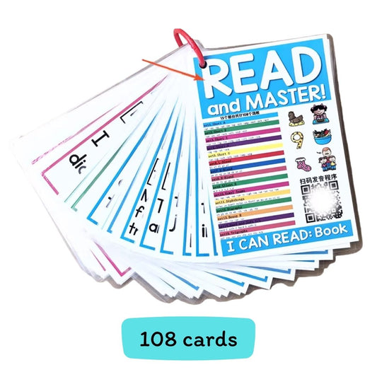 Phonics Reading Flashcards (108 Cards) Scan Audio | Early English Learning