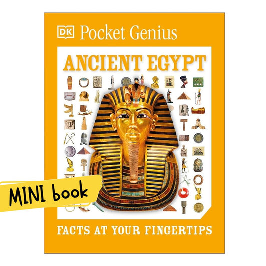 Pocket Genius: ANCIENT EGYPT (DK Facts at Your Fingertips) brand new MINI Softcover book, with SLIGHT FOLDS on book cover