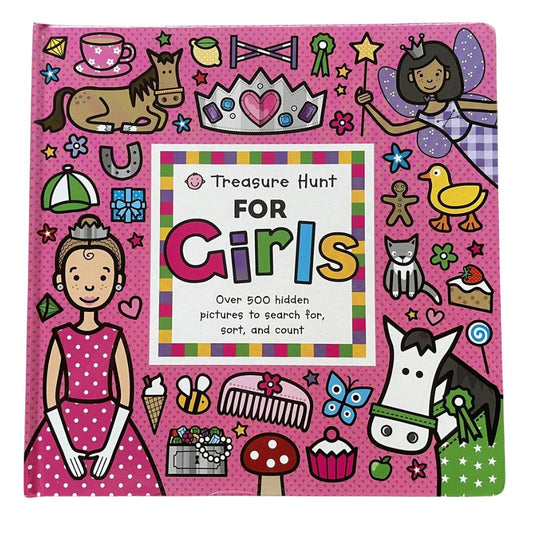 Priddy Treasure Hunt for Girls by Roger Priddy (board book) - big book