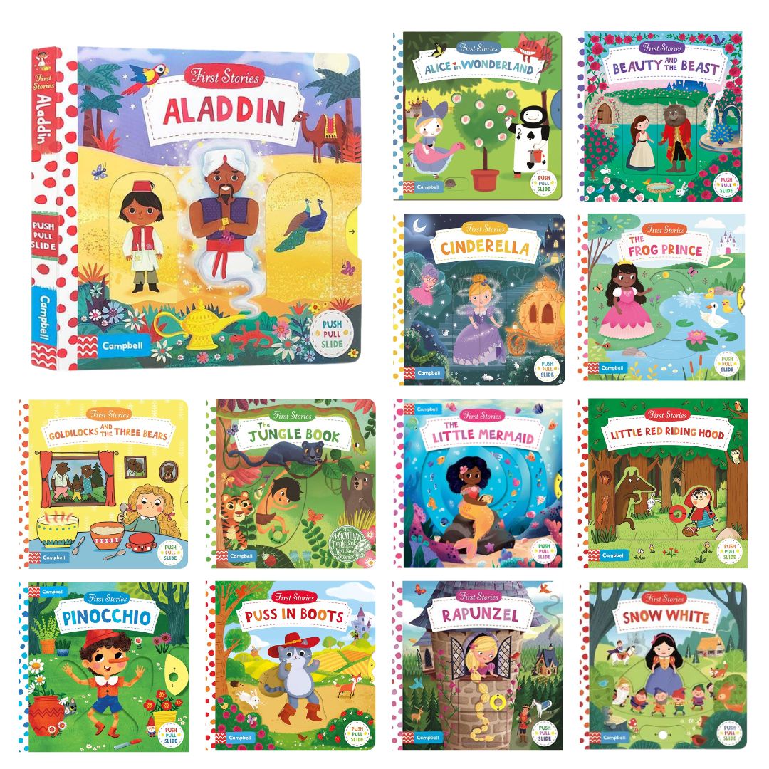 CAMPBELL First Stories Board book Fairy Tales (singles) INTERACTIVE BOARD BOOKS (Little Red Riding Hood, Rapunzel, Three Little Pigs, etc)