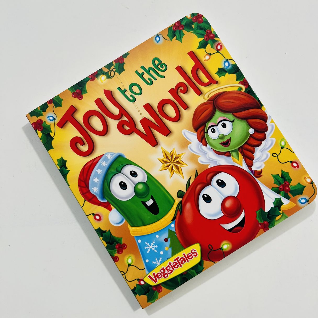 VeggieTales - Growing Faith: God Is Always with You / Silly Little Thing Called Love / Joy to the World (SINGLES, brand new Board Book) with SLIGHT DENTS on book cover