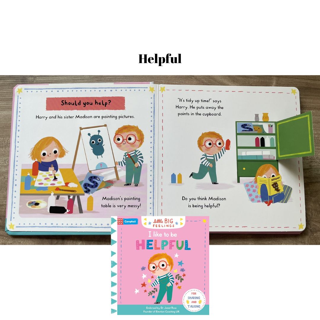 LITTLE BIG FEELINGS (retail / singles) board book - brand new, with SLIGHT DENTS on book cover (Happy / Angry / Worried / Sorry / Patient / Kind / Helpful)