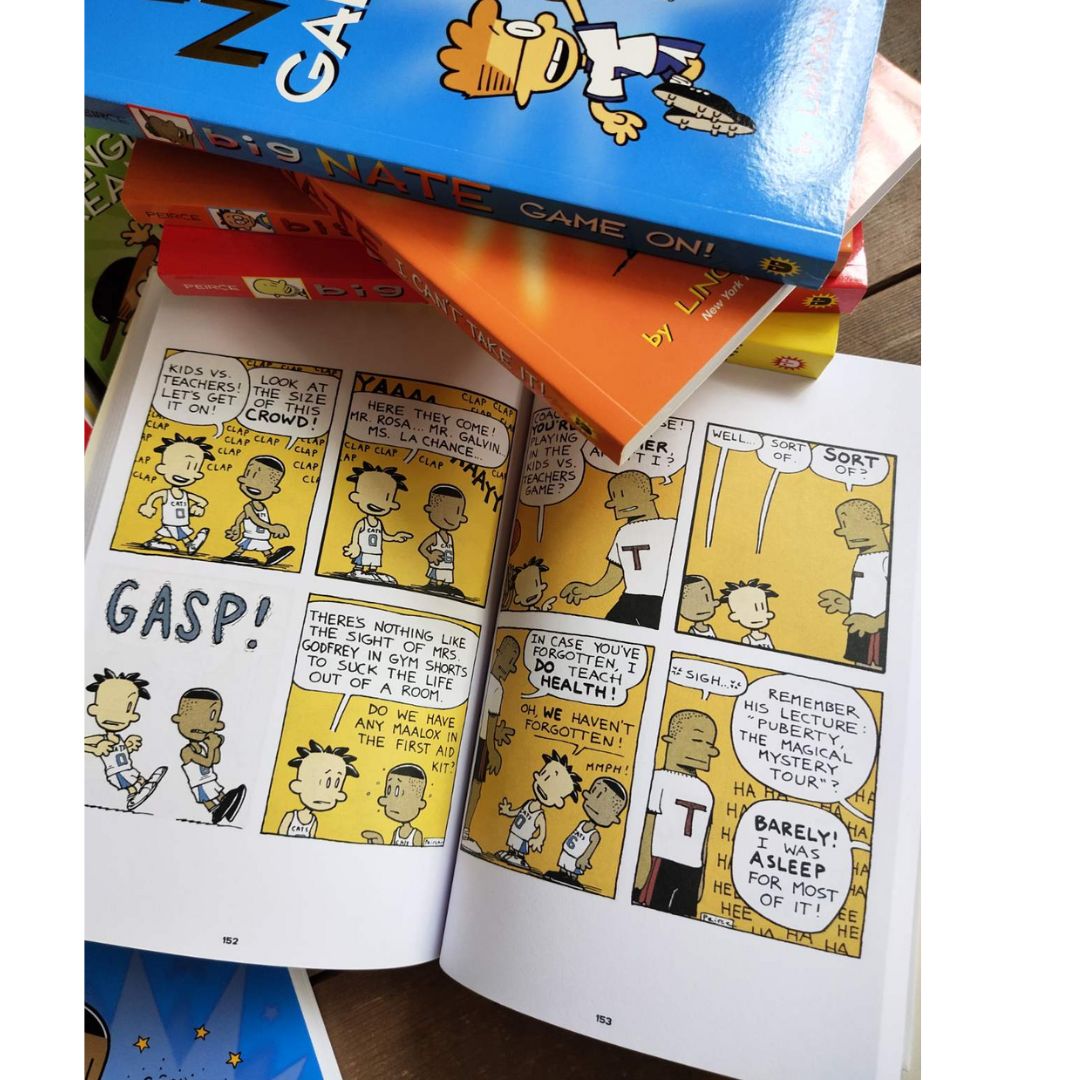 BIG NATE (COMICS - 6 books) brand new softcover, no box (pls. choose from SET 1 or 2)