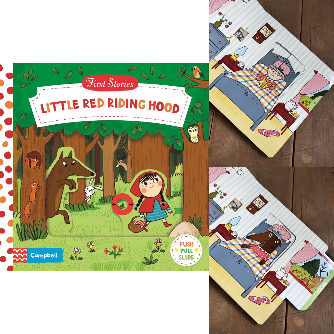 CAMPBELL First Stories Board book Fairy Tales (singles) INTERACTIVE BOARD BOOKS (Little Red Riding Hood, Rapunzel, Three Little Pigs, etc)