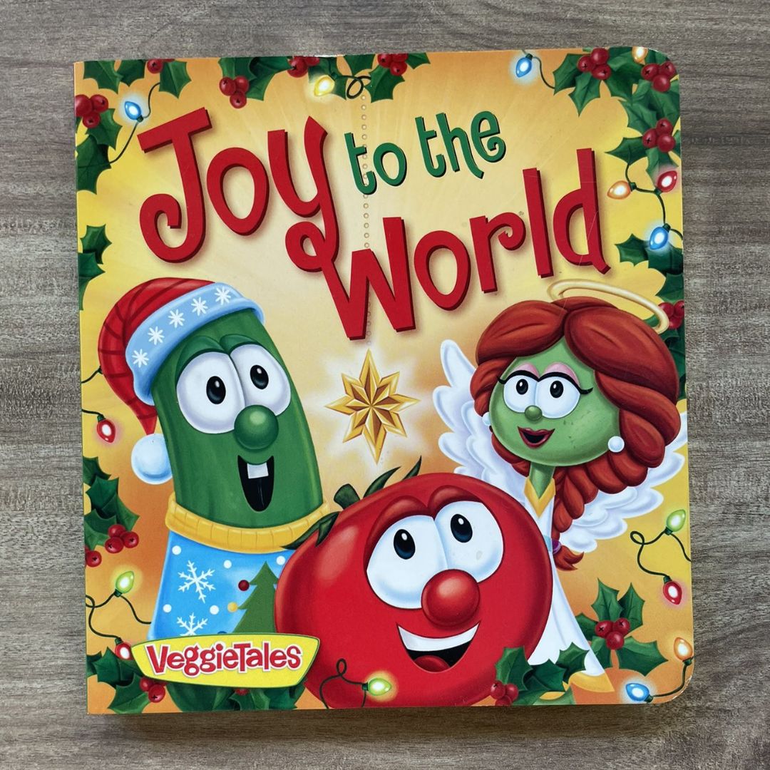 VeggieTales - Growing Faith: God Is Always with You / Silly Little Thing Called Love / Joy to the World (SINGLES, brand new Board Book) with SLIGHT DENTS on book cover
