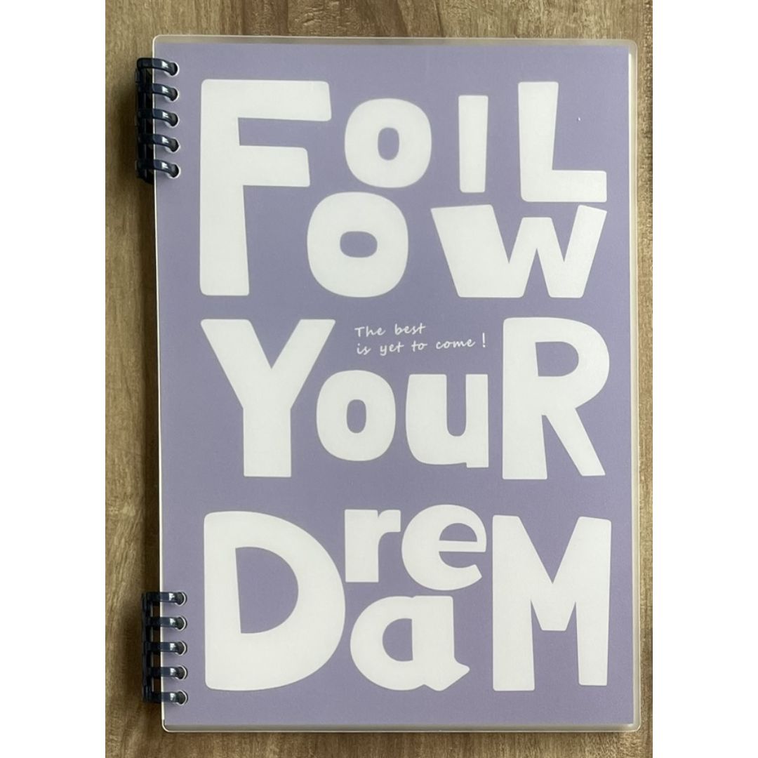 Lined Spiral Notebook (SINGLES / sold per piece) Love and Peace / Follow Your Dream cover designs