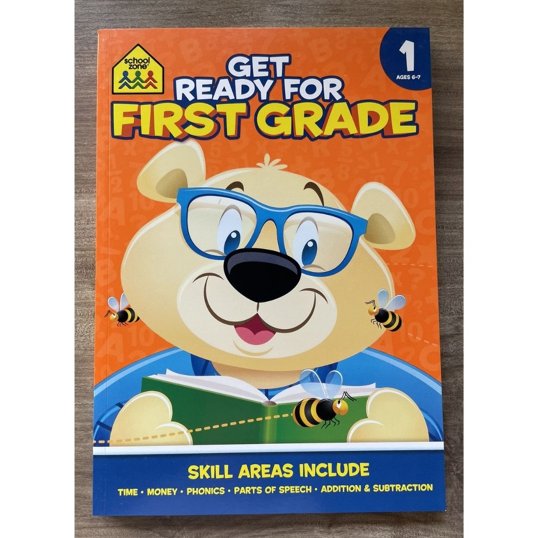 School Zone GET READY for Preschool / Kindergarten / First Grade Workbook (SINGLES) brand new softcover