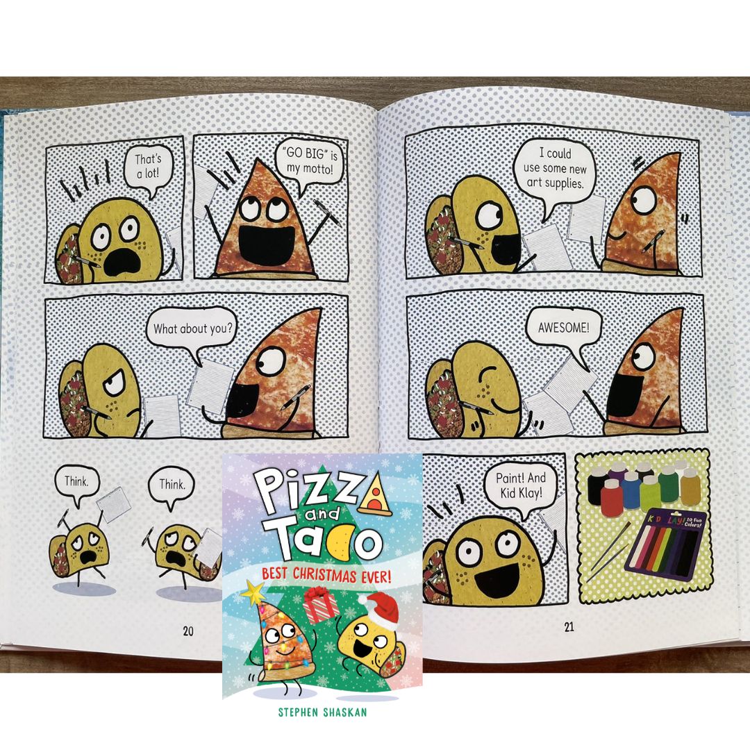 Pizza and Taco, Graphic Novel Series (8 Books) brand new hardcover, no box, with SLIGHT DENTS on book cover