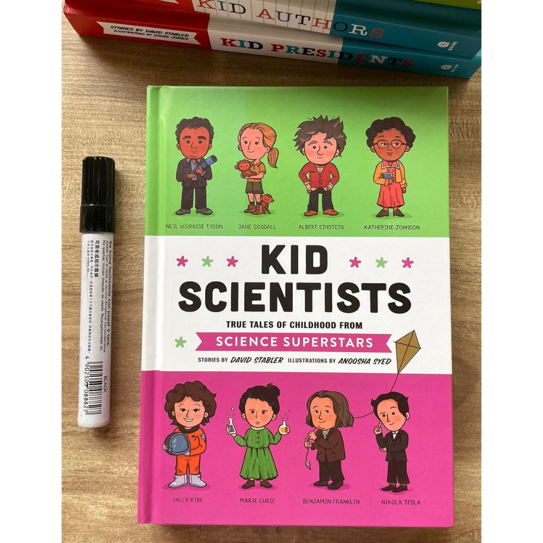 TRUE TALES OF CHILDHOOD series 5 books (brand new hardcover, no box, slight dents on book cover) - KID ARTISTS / ATHLETES / AUTHORS / PRESIDENTS / SCIENTISTS