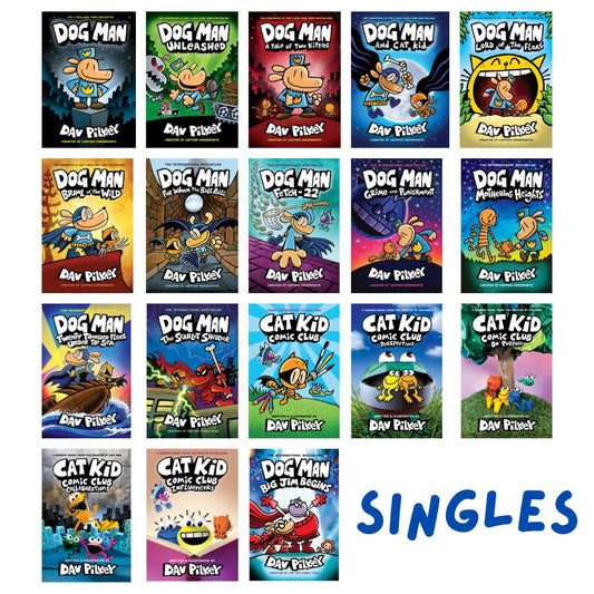 Dog Man (Cat Kid) (RETAIL, matte paper NOT GLOSSY) With SLIGHT DENTS and TEARS on book cover --- brand new hardcover